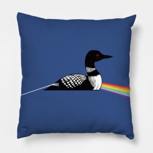 Original Classic Dark Side of the Loon Bird Watching Pillow