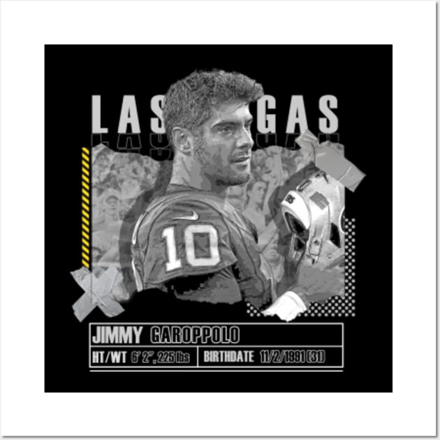 Jimmy Garoppolo Las Vegas Raiders Poster Wall Art Printable 