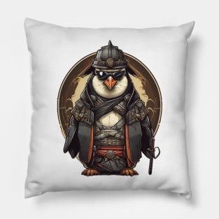 Samurai Penguin Pillow