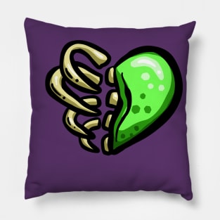 Zombie Love Heart Halloween Cartoon Ribs Pillow