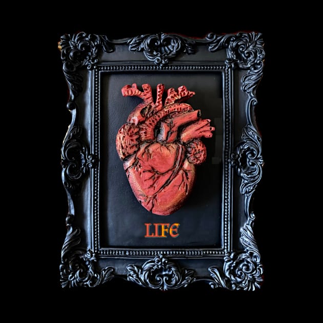 Life Gothic Anatomical Heart in Frame by ArtisticEnvironments