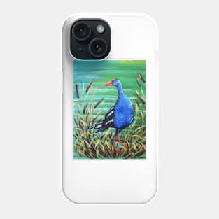 Pukeko Bird by Ira Phone Case