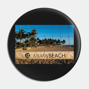 Miami Beach Volleyball Net Lummus Park Pin