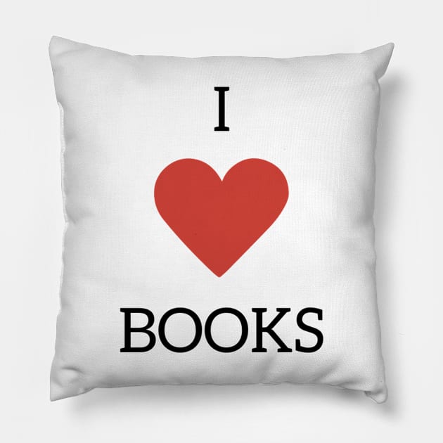 I Heart Books Pillow by warriorgoddessmusings