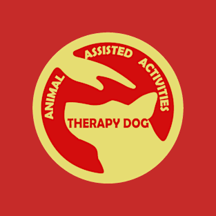 Animal Assisted Activities  - THERAPY DOG logo 6 red T-Shirt