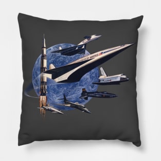 USA air force and spaceships Pillow