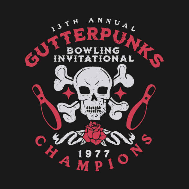 Vintage 1977 Gutterpunks Bowling Champions // Retro Bowling by SLAG_Creative