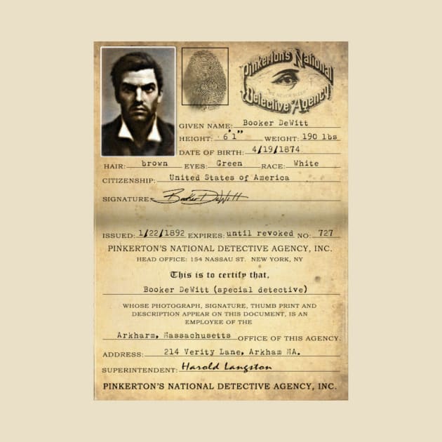 Booker DeWitt Papers by gruntcooker