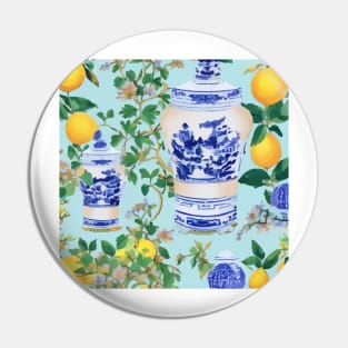 Lemons and chinoiserie jars Pin