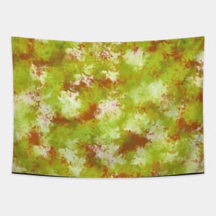 Sage Green and Maroon Floral Abstract Tapestry