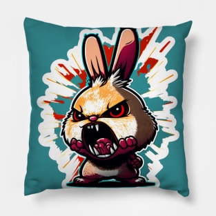 Angry Bunny Pillow