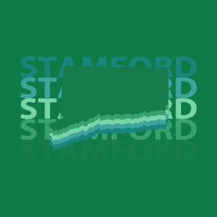 Stamford Connecticut Green Repeat T-Shirt