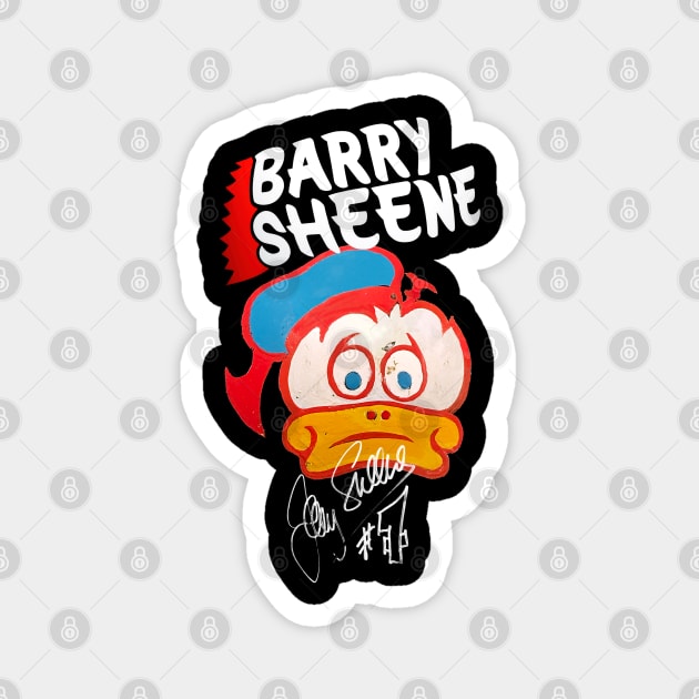 Barry Sheene 'Duck' Helmet Design Magnet by funkymonkeytees