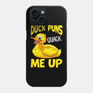 Duck Puns Quack Me Up! Adorable Duckling Pun Phone Case