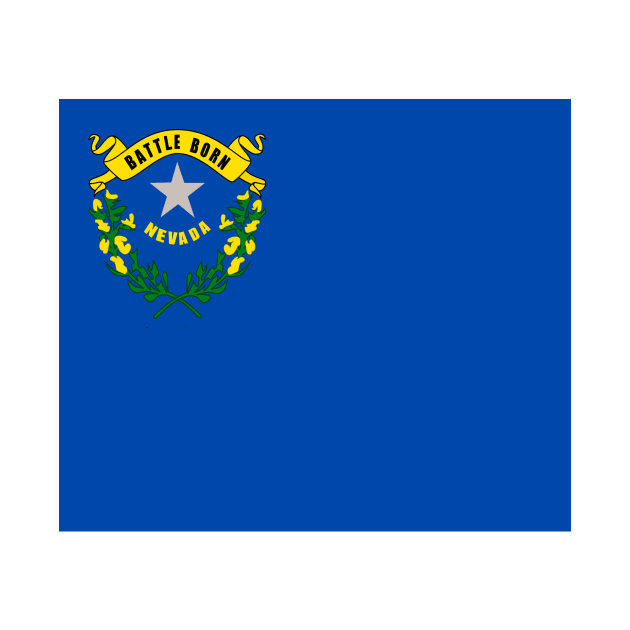 Nevada flag. USA by flag for all