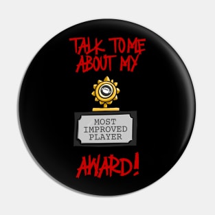 Football Most Improved Player Award grid iron Monday night football Pin