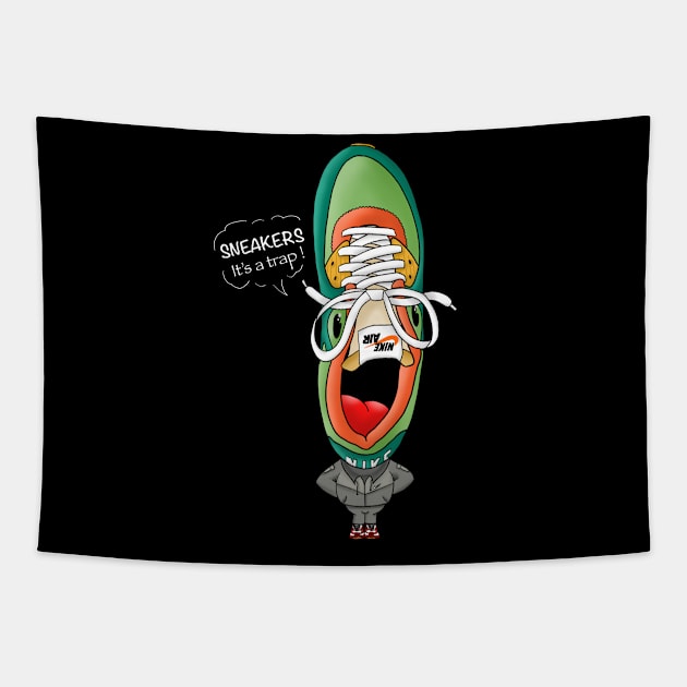 Sneakerhead Dark Tapestry by WkDesign