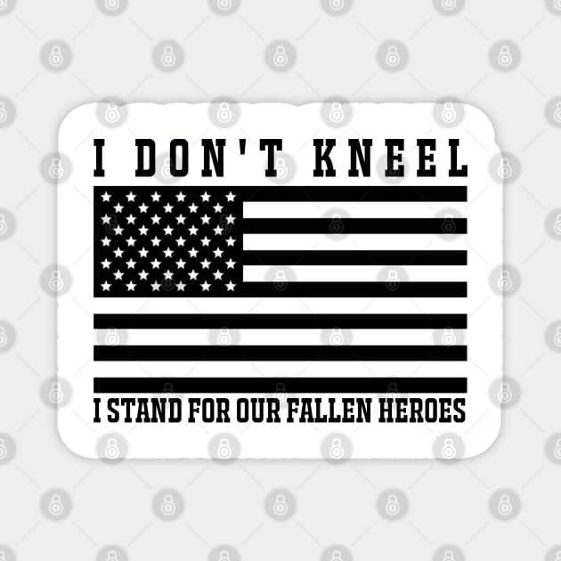 I don't kneel Magnet by Captainstore