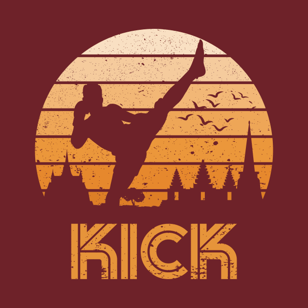 Retro Kick Boxer Guy by rojakdesigns