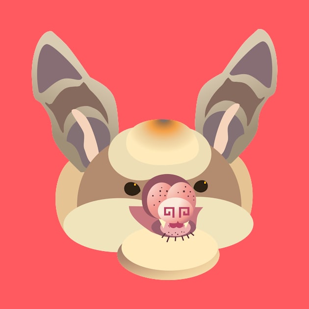 Shapely Pallid Bat Vector by yodelbat