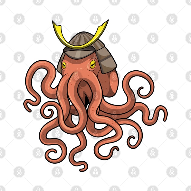 Octopus Samurai Martial arts by Markus Schnabel