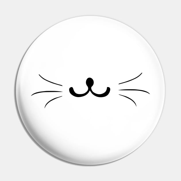 Cat Mouth, Smiley Face Cat Pin by Islanr