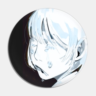 Crying girl Pin