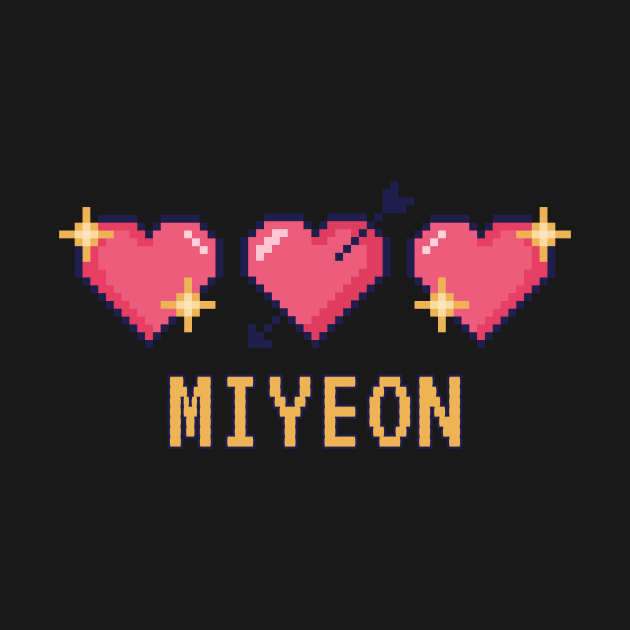 Miyeon Pixel Heart Valentine (G)I-dle by wennstore