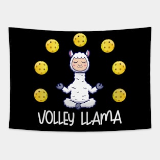Pickleball Gifts The Volley Llamas Funny Pickleball Tapestry