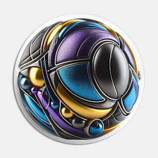 Soccer Ball 3D art Pin