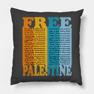 Free Palestine,Palestine cities, Palestine solidarity,Support Palestinian artisans,End occupation Pillow