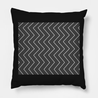 Abstract zigzag - gray and white. Pillow