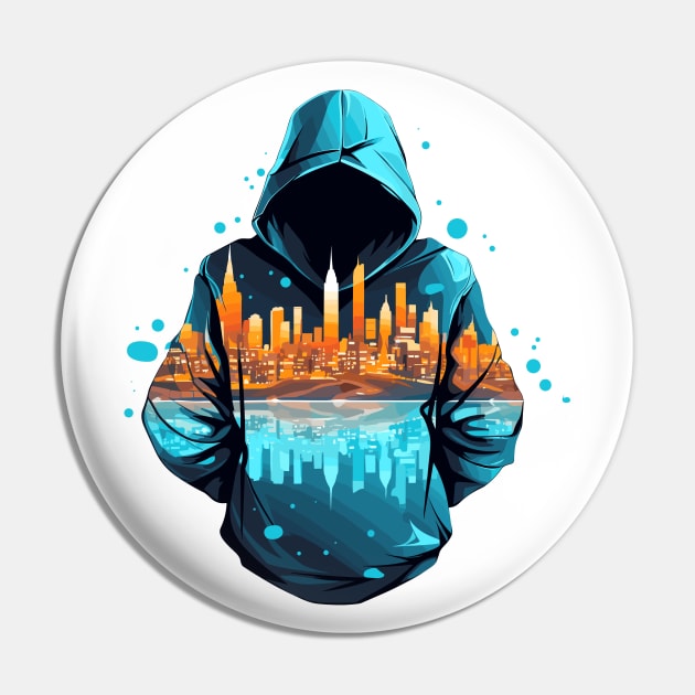 Mistery Shadow Hacker Gamer Urbain City Life Pin by Cubebox
