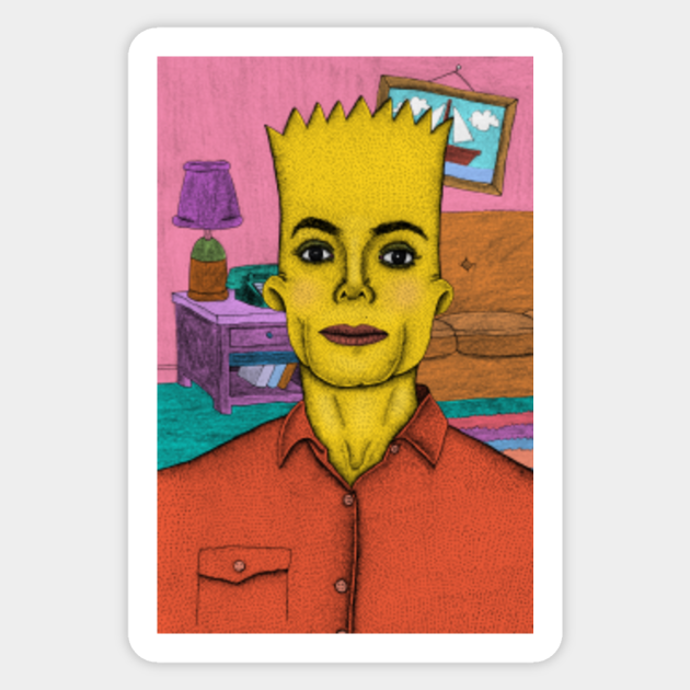 Bart Jackson Michael Simpson Bart Simpson Sticker Teepublic Au