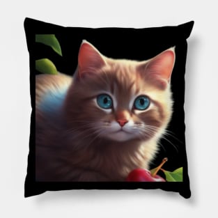 Tender kitten waiting for you. Pillow