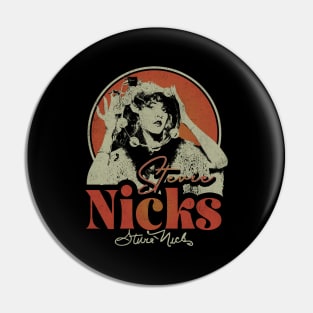 Stevie Nicks Vintage Rock Music Pin