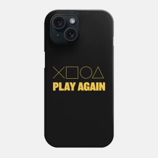 Play Again Yellow Design Phone Case