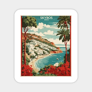 Skyros Greece Tourism Vintage Poster Magnet