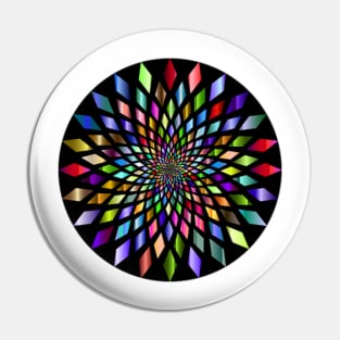 Stained Glass Circle Pin