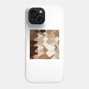 Burlywood Brown Abstract Low Polygon Background Phone Case