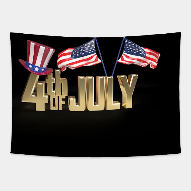 US INDEPENDENCE DAY Tapestry by baha2010