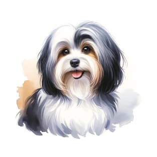 Havanese Watercolor Painting - Beautiful Dog T-Shirt