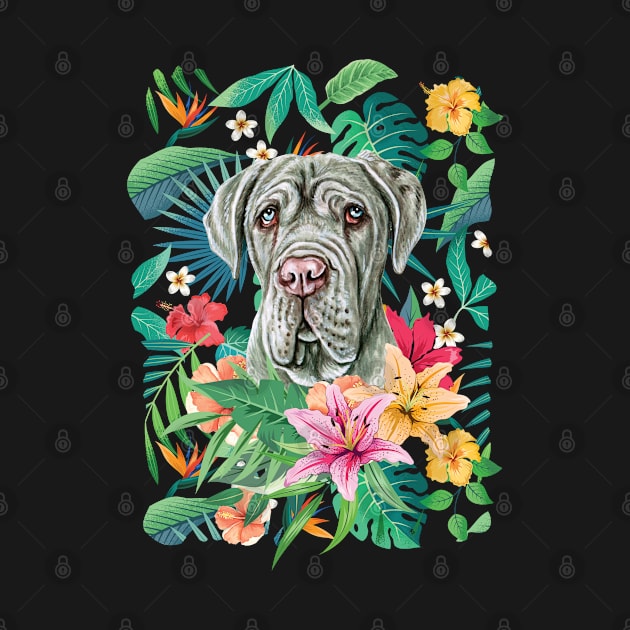 Tropical Neapolitan Mastiff by LulululuPainting
