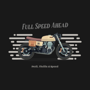 Retro Full Speed Motorcycle T-Shirt