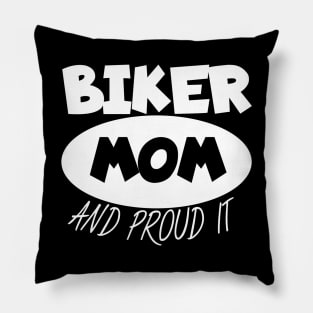 Motorcycle biker mom Pillow