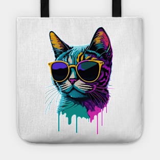 Cat with Sunglasses Tote