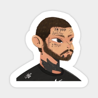 Post Malone illustration Magnet