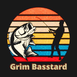 Grim BASStard (bass fishing) T-Shirt