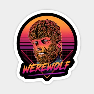 Retro Werewolf Magnet