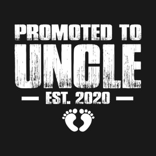 Promoted to Uncle 2020 Funny Father's Day Gift Ideas New Uncle T-Shirt